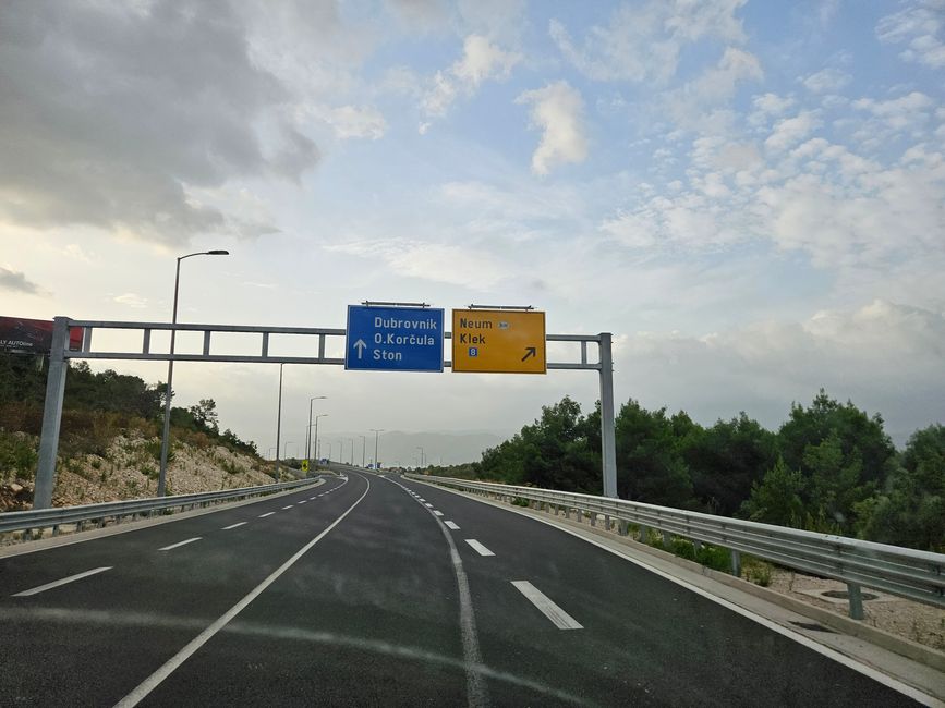 neue Brücke - Transit nach Dubrovnik - ohne Bosnien