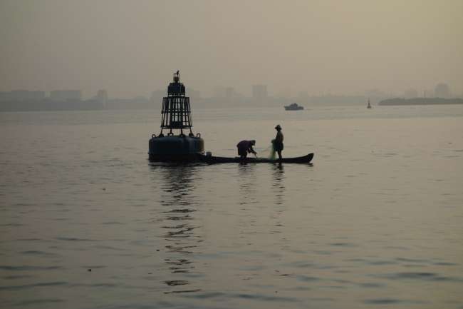 Fischer frühmorgens in Kochi