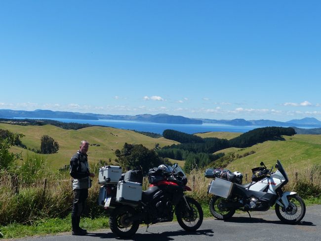 Letzte Blicke auf Lake Taupo